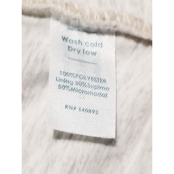 Marine Layer Sherpa Fleece Women's Size Medium Ivory Red Trim 1/4 Zip Pullover - Picture 5 of 5